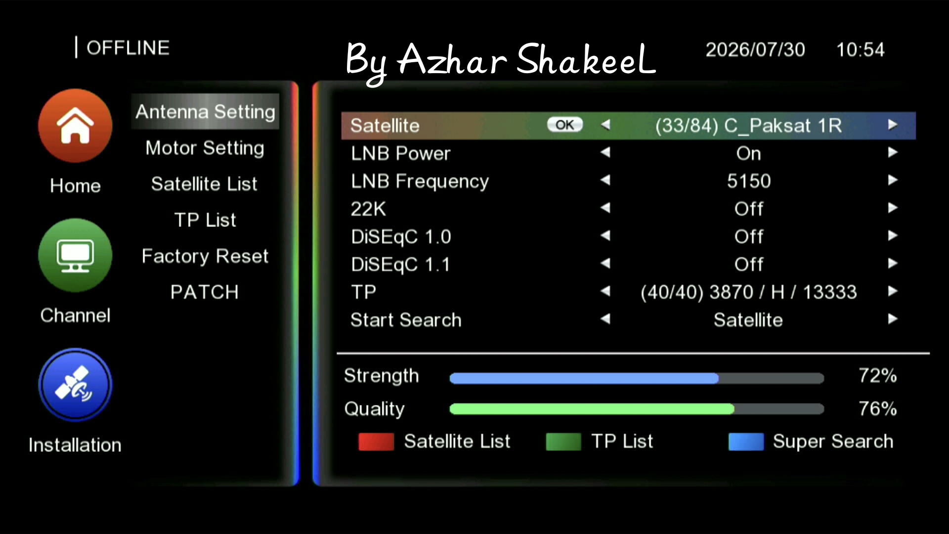 SR 250HD LAMBO ME260720 STARSAT U57 STARSAT Titan GX6605S S2 HW203 @s.bin screenshot 6