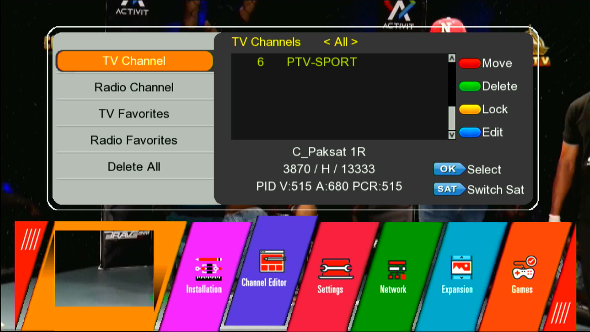 SR 6020HD ME260727 STARSAT U38 STARSAT Titan GX6605S S2 HW203 @s.bin screenshot 5