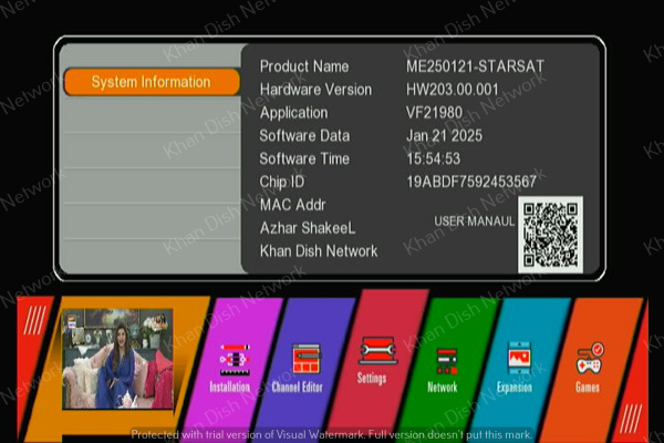 Gx6605s HW203.00.001_VF21980_21012025.bin screenshot 8